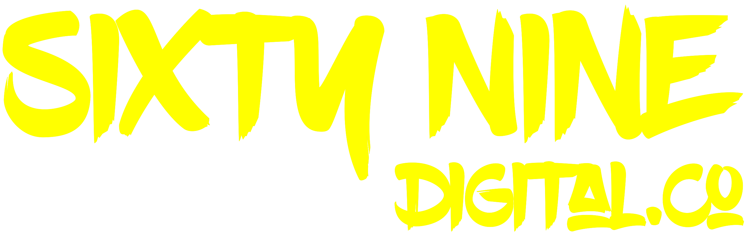 Sixty Nine Digital Logo - Yellow